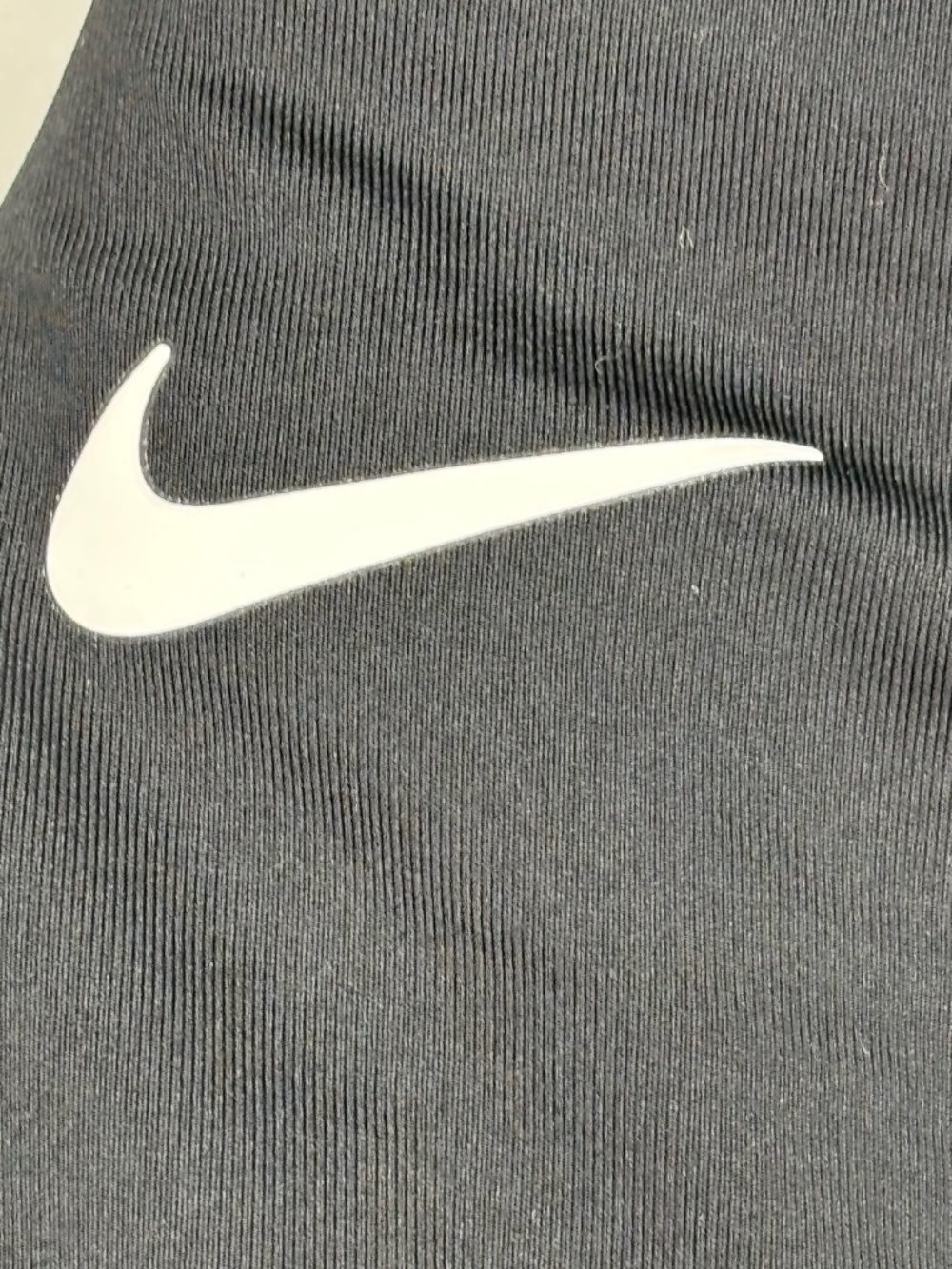Nike Swim Womens XL Athletic Bikini Top Black White Swoosh Wide Shoulder Straps - Picture 2 of 8